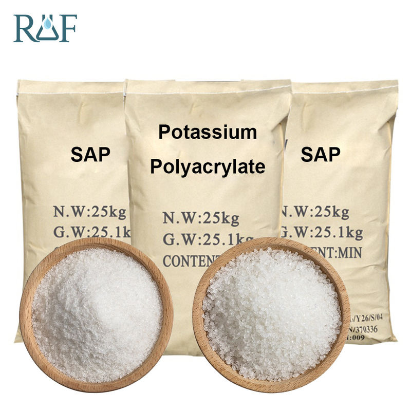 Synthetic Super Absorbent Polymer Resin Potassium Polyacrylate For Wastewater Treatment Sludge Solidification